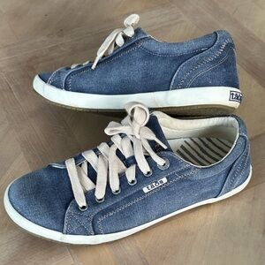 Taos Star Shoes Women's Size 8.5 Blue Canvas Comfort STA-12844 Casual Sneakers